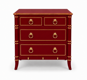 Brighton Rouge Ash Gold Bedside Table