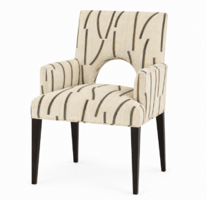 Orlando Bejuco Linen Oak Dining Armchair