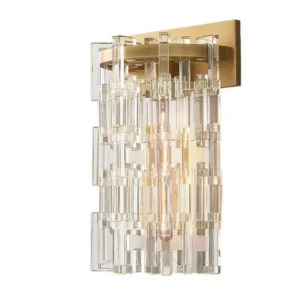 Phantom Crystal Brass Wall Light