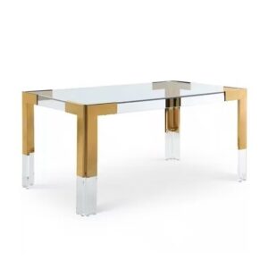 Cocktail Brass Lucite Dining Table