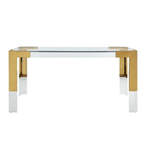 Cocktail Brass Lucite Console