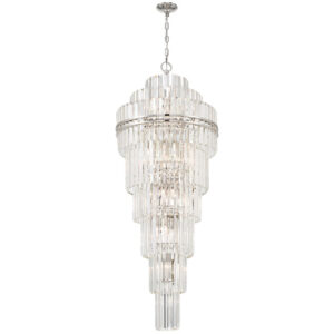 Eloise Nickel Crystal Large Chandelier