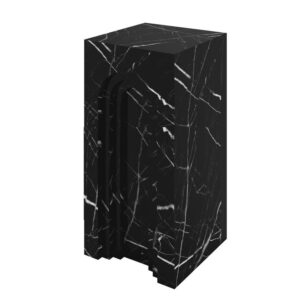 Gateway Nero Marble Pedestal Table 120cm