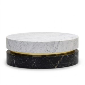Waldorf Marble Brass Coffee Table