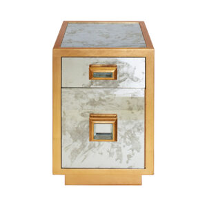 Venetian Antique Mirror Gold Drawer Cabinet