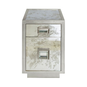 Venetian Antique Mirror Silver Drawer Cabinet