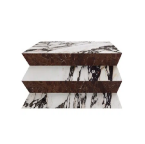Grinza Viola Marble Sidetable