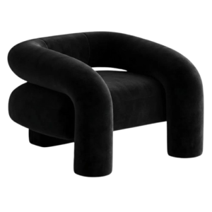 Cuban Black Velvet Armchair