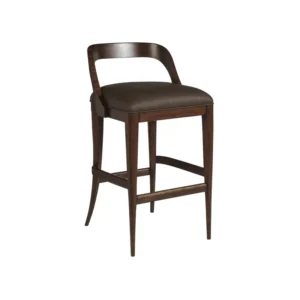 Waldon Brown Velvet Walnut Counter Stool