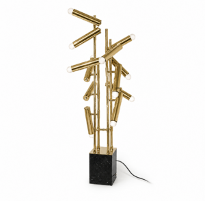 Studio Brass Black Marble Table Lamp