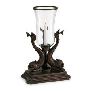 Grand Dolphine Bronze Marble Hurricane