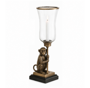 Grand Monkey Brass Marble Hurricane
