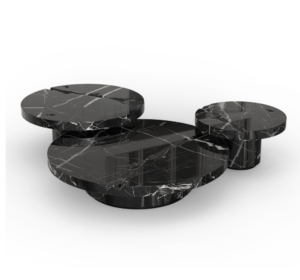 Empire Nero Marble Coffee Table Set