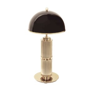 Castro Gold Table Lamp with Black Shade