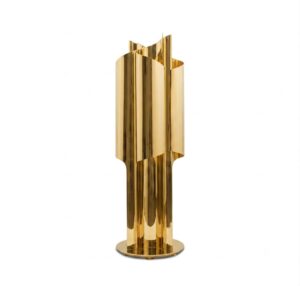 Cyrus Brass Lamp with Brass Shade