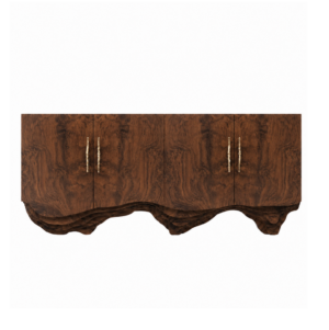 Aspen Walnut Brass Buffet 220cm