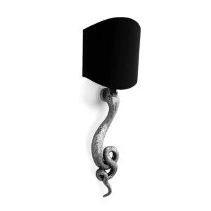 Serpentine Antique Nickel Wall Light