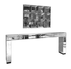 Giancarlo Mirror Console with Mirror Set