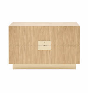 Porto Light Ash Gold Bedside Table