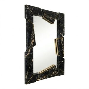 Otto Portoro Marble Brass Mirror