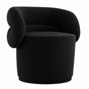 Link Black Boucle Dining Chair