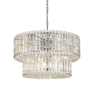 Elegant crystal chandelier with modern design