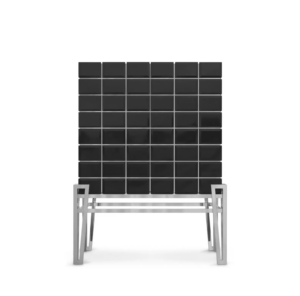 Covet Black Mirror Nickel Bar Cabinet