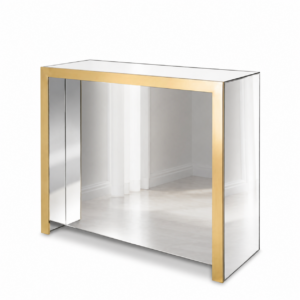 Archibald Mirror Glass Brass Bar