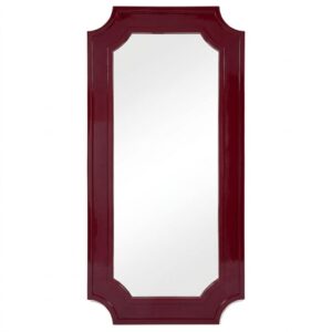 Orient Deep Rouge Lacquer Floor Mirror 200cm
