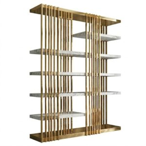 Balmain Carrara Marble Gold Etagere