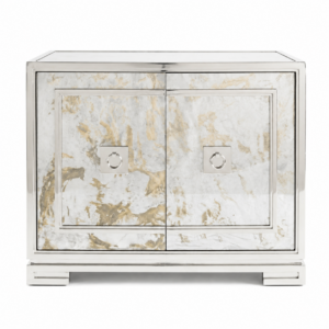 Ophelia Antique Mirror Silver Cabinet