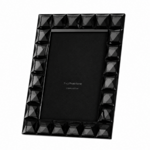 Royal Black Diamond Crystal Photo Frame 5 x 7