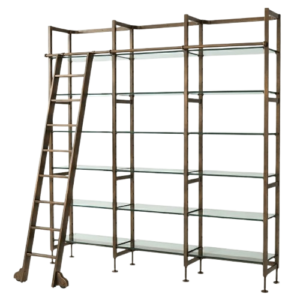 Compagnie Bronze Glass Etagere