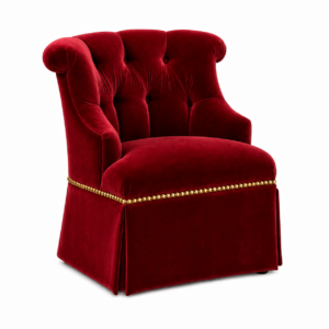 Carousel Rouge Velvet Brass Dining Chair