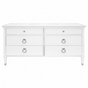 Lily White Lacquer Nickel Dressing Cabinet