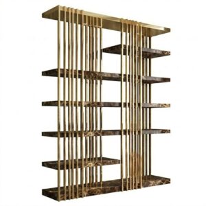 Balmain Emerador Marble Gold Etagere 160cm