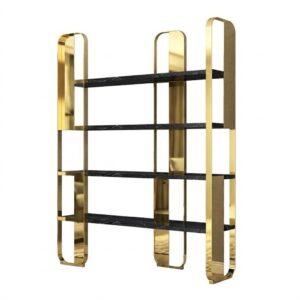 Campaign Nero Marble Gold Etagere