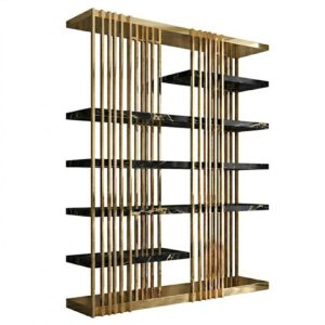 Balmain Portoro Marble Gold Etagere