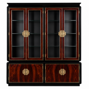Padrino Cocobolo Brass Etagere