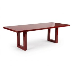 Contempo Rouge Lacquer Dining Table