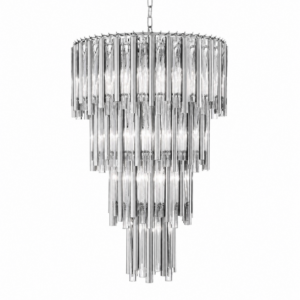 Jewel Crystal Chrome Large Chandelier
