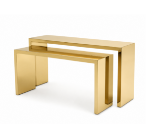 Excelsior Brass Console Table Set