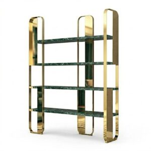 Campaign Alpine Verdi Marble Gold Etagere