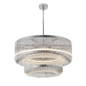 Fontaine Crystal Nickel Large Chandelier