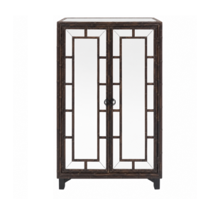 Boyd Brown Bamboo Mirror Cabinet