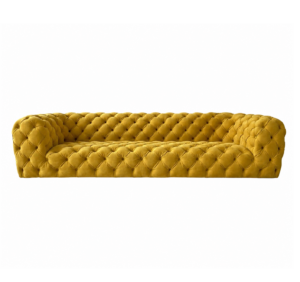 Divano Chesterfield Canary Velvet Sofa 295cm