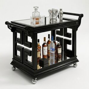 Radcliffe Black Lacquer Bart Cart