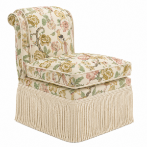 Boudoir Petale Linen Fringe Chair