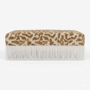 Laurent Nimbus Velvet Fringe Large Ottoman