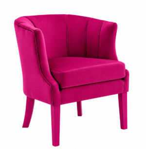 Turino Fucshia Velvet Dining Chair